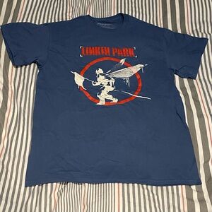 Linkin Park Blue Graphic Tee Medium Short Sleeve